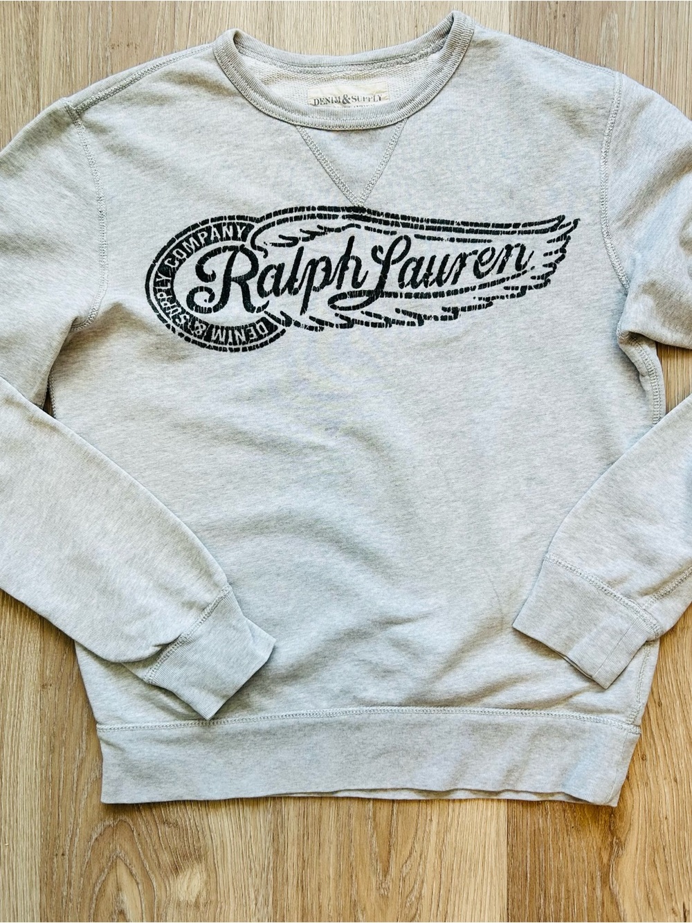Denim & Supply Ralph Lauren Light Gray Sweatshirt